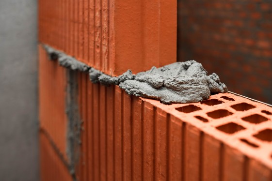 brique rouge chantier
