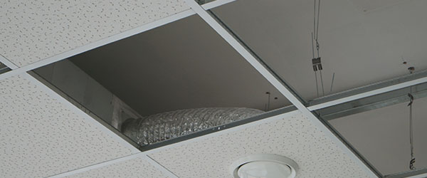 installation plafond aeration