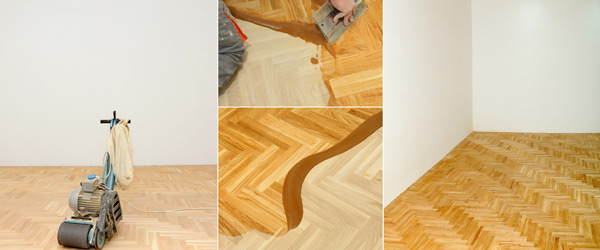 poncage parquet main oeuvre