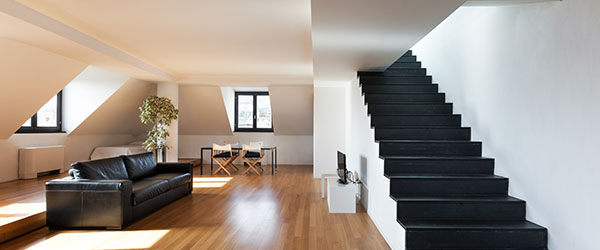 pose parquet salon escalier